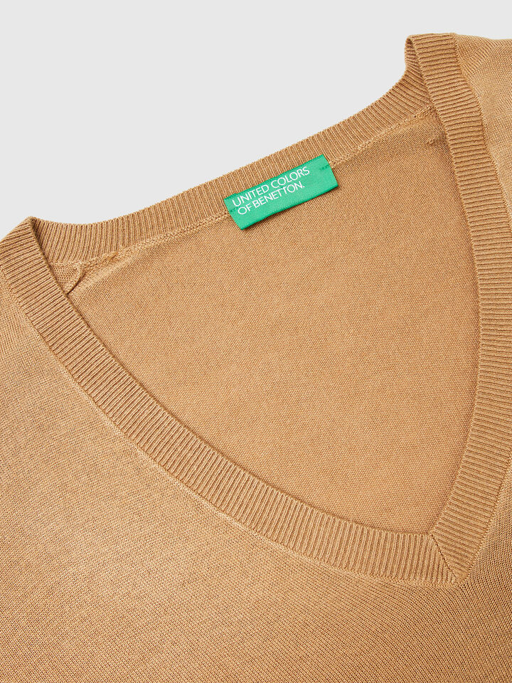 V NECK SWEATER L/S Women image number 7